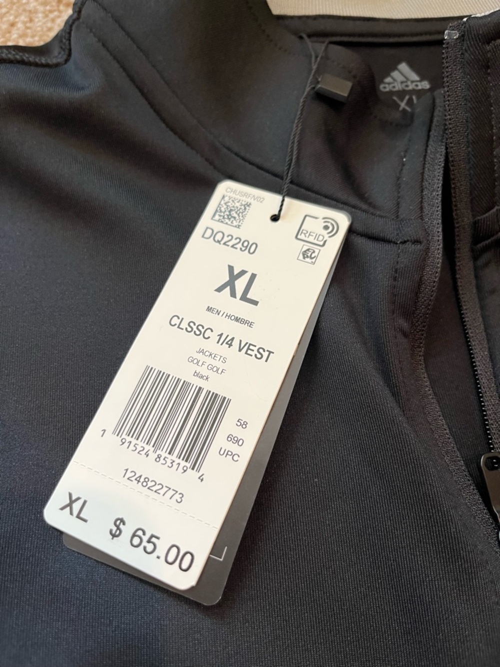 adidas Black Athletic Pullover Top - Picture 5 of 11
